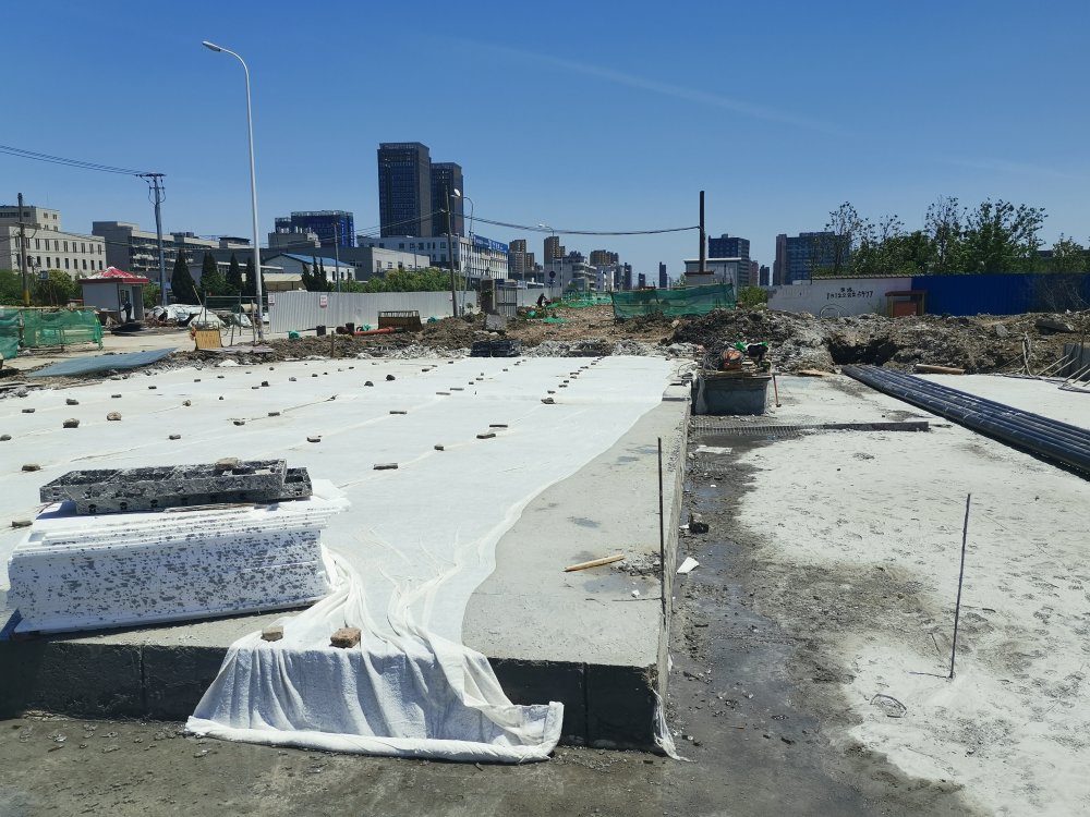 上海浦东御桥路地铁上盖换填